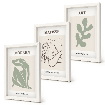 Gallery wall Stijlvolle figuren en planten in een minimalistisch design.