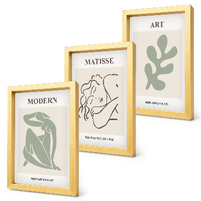 Gallery wall Stijlvolle figuren en planten in een minimalistisch design.