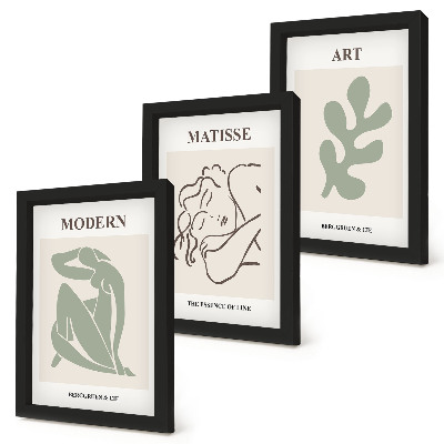Gallery wall Stijlvolle figuren en planten in een minimalistisch design.