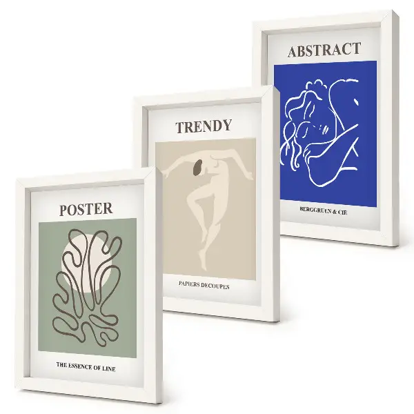 Gallery wall met pastelillustraties van Henri Matisse
