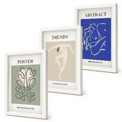 Gallery wall met pastelillustraties van Henri Matisse
