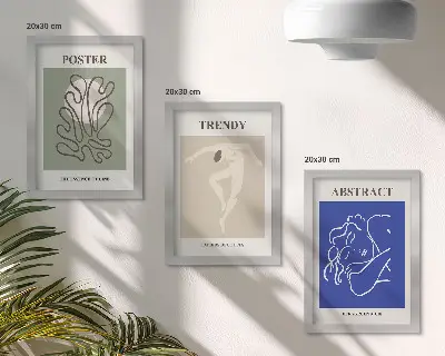 Gallery wall met pastelillustraties van Henri Matisse