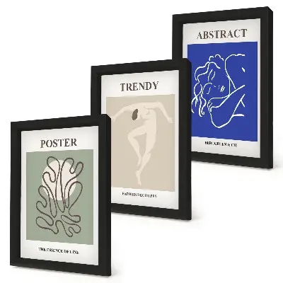 Gallery wall met pastelillustraties van Henri Matisse