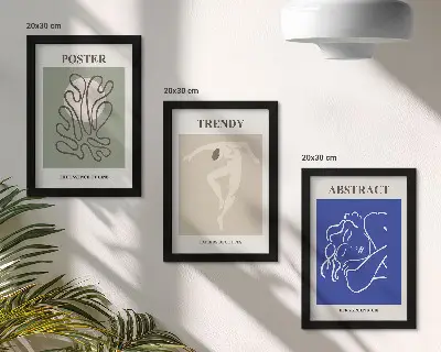 Gallery wall met pastelillustraties van Henri Matisse