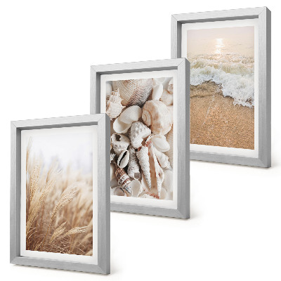 Gallery wall Strandmotieven met schelpen en zeegolven