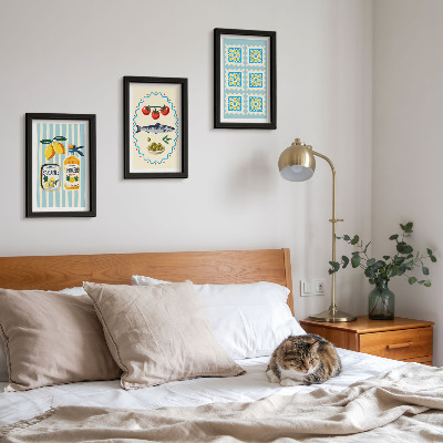 Gallery wall Illustraties van keukens in mediterrane stijl