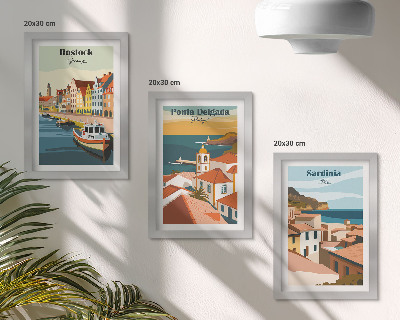 Gallery wall Uitzichten op Europese kust- en havensteden