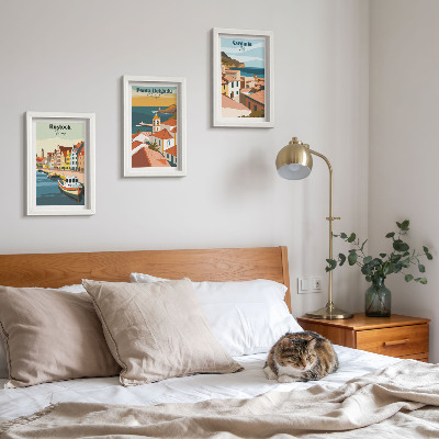 Gallery wall Uitzichten op Europese kust- en havensteden