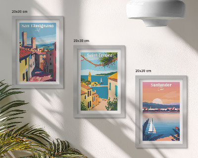 Gallery wall Italiaanse stadjes en nostalgische kustlandschappen