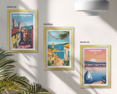 Gallery wall Italiaanse stadjes en nostalgische kustlandschappen