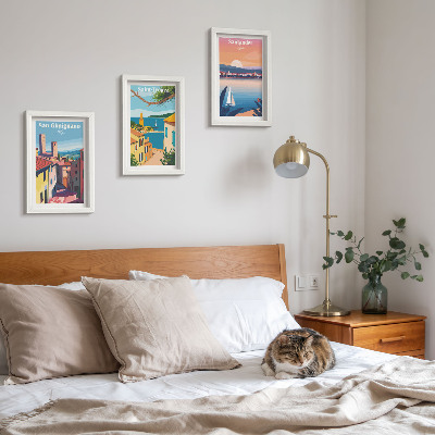 Gallery wall Italiaanse stadjes en nostalgische kustlandschappen