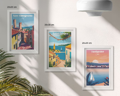 Gallery wall Italiaanse stadjes en nostalgische kustlandschappen