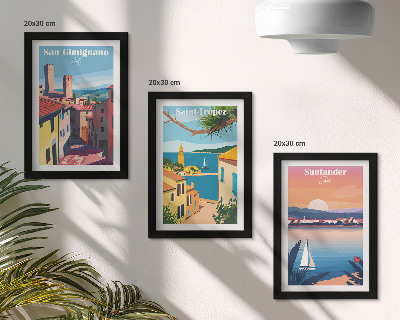 Gallery wall Italiaanse stadjes en nostalgische kustlandschappen
