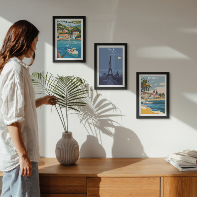 Gallery wall Uitzichten op kuststeden en hun architectuur