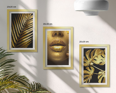 Gallery wall Palmbladeren, vrouwengezicht, monsterabladeren