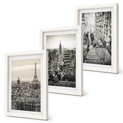 Gallery wall Uitzicht op Parijs en New York en charmante trappen