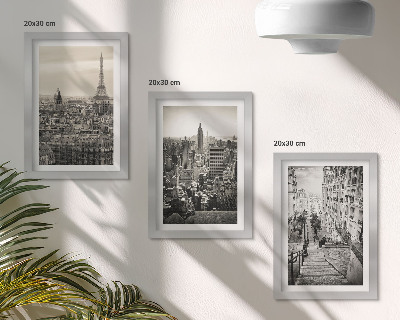 Gallery wall Uitzicht op Parijs en New York en charmante trappen