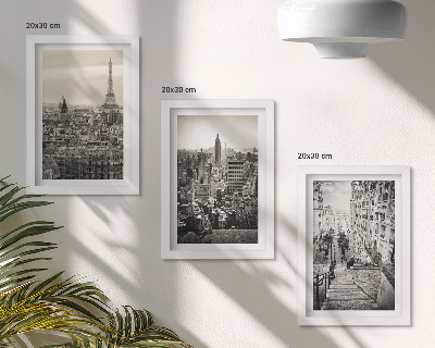 Gallery wall Uitzicht op Parijs en New York en charmante trappen