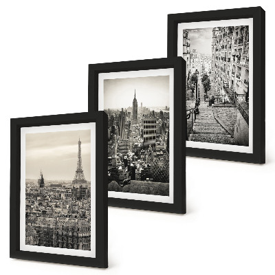 Gallery wall Uitzicht op Parijs en New York en charmante trappen