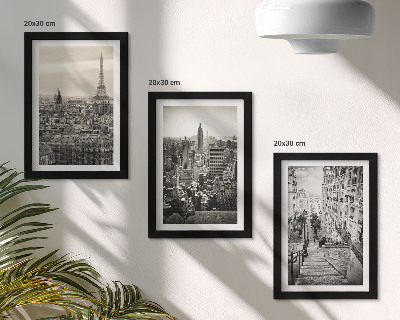 Gallery wall Uitzicht op Parijs en New York en charmante trappen