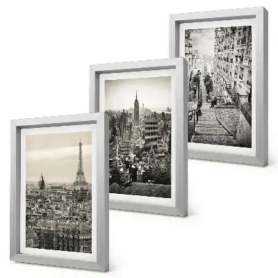 Gallerijmuur uitzicht op Parijs en New York met charmante trappen