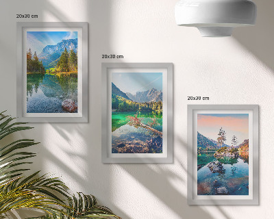 Gallery wall Bergmeren met water en omringende natuurlijke landschappen