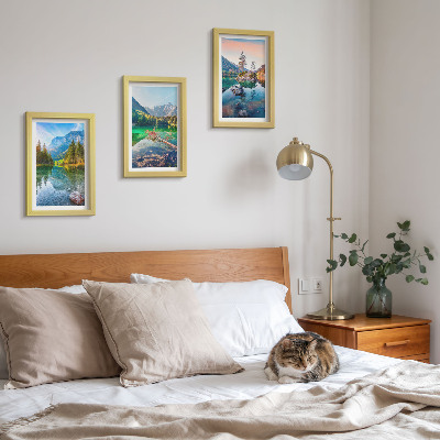 Gallery wall Bergmeren met water en omringende natuurlijke landschappen