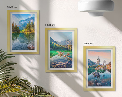 Gallery wall Bergmeren met water en omringende natuurlijke landschappen