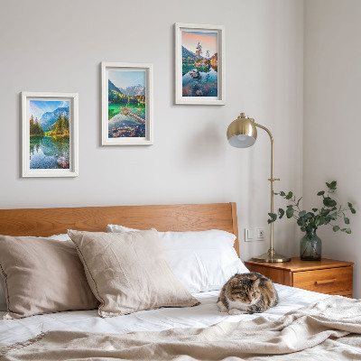 Gallery wall Bergmeren met water en omringende natuurlijke landschappen