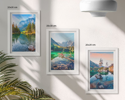 Gallery wall Bergmeren met water en omringende natuurlijke landschappen