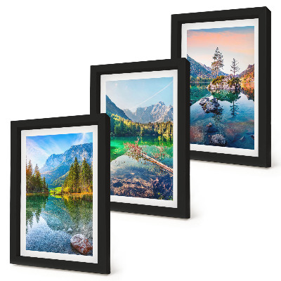 Gallery wall Bergmeren met water en omringende natuurlijke landschappen