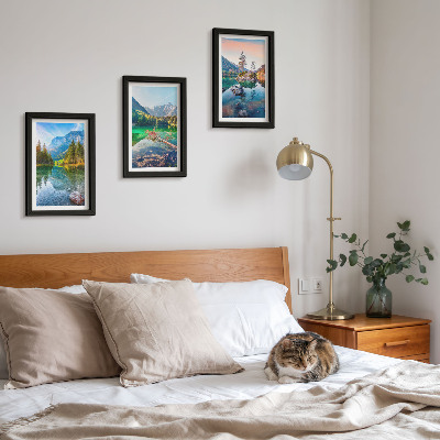 Gallery wall Bergmeren met water en omringende natuurlijke landschappen