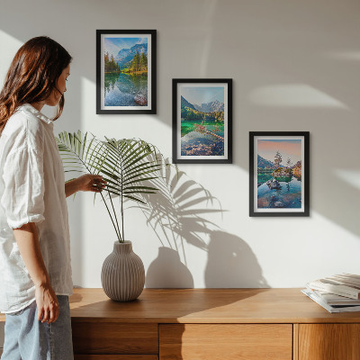Gallery wall Bergmeren met water en omringende natuurlijke landschappen