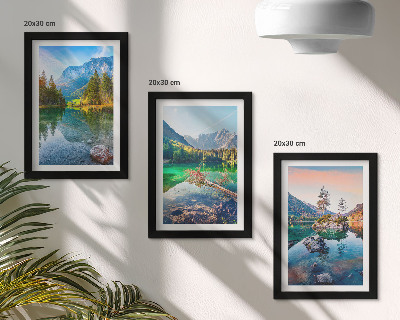 Gallery wall Bergmeren met water en omringende natuurlijke landschappen