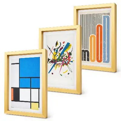 Gallery wall Abstracte compositie met geometrische vormen