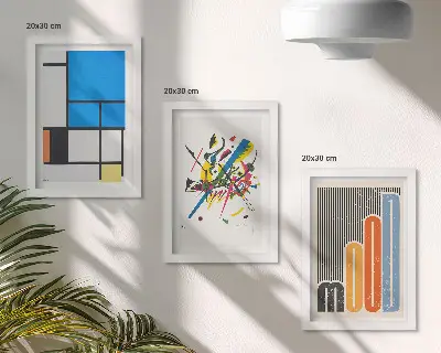 Gallery wall Abstracte compositie met geometrische vormen