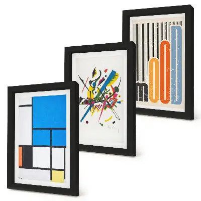 Gallery wall Abstracte compositie met geometrische vormen