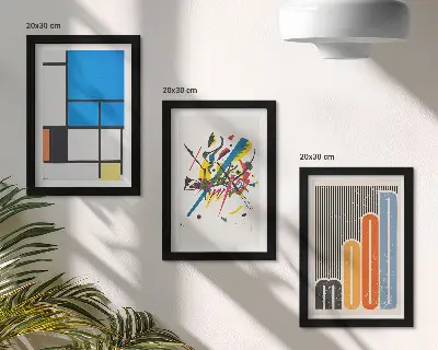 Gallery wall Abstracte compositie met geometrische vormen