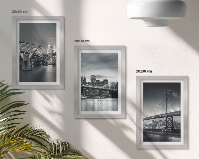 Gallery wall Bruggen en stadsarchitectuur in grijstinten