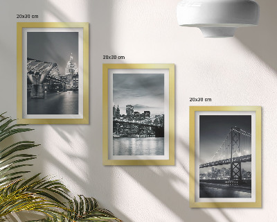 Gallery wall Bruggen en stadsarchitectuur in grijstinten
