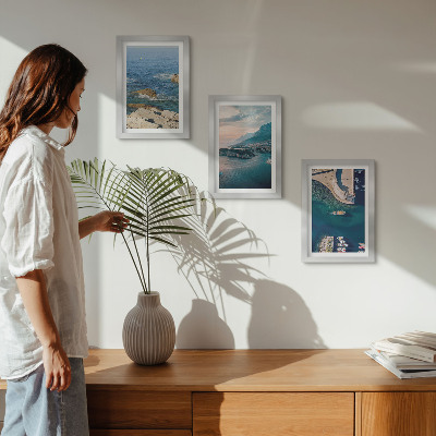 Gallery wall Uitzicht op zee met kliffen en berghavens