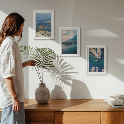 Gallery wall Uitzicht op zee met kliffen en berghavens