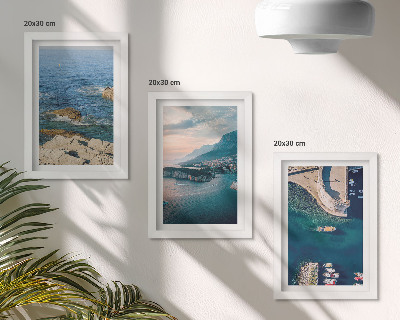 Gallery wall Uitzicht op zee met kliffen en berghavens