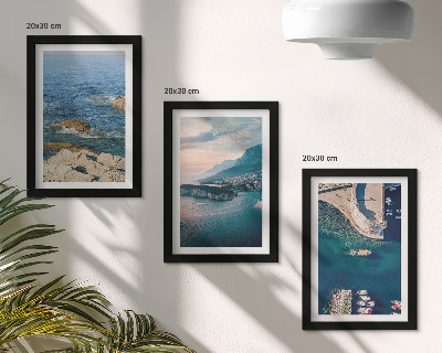 Gallery wall Uitzicht op zee met kliffen en berghavens