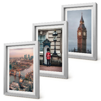 Gallery wall Uitzicht op Londen met de brug en de bewaker van de Big Ben.