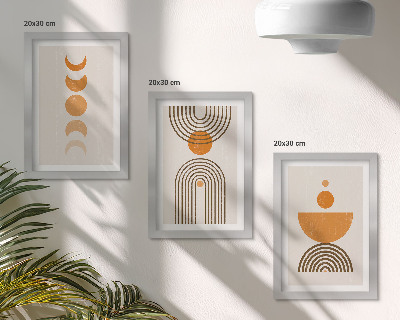 Gallery wall Boho minimalistisch decoratief ontwerp
