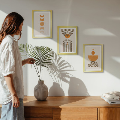 Gallery wall Boho minimalistisch decoratief ontwerp