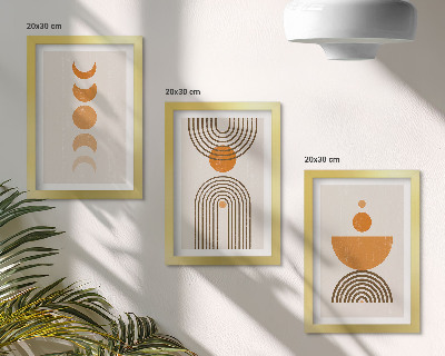 Gallery wall Boho minimalistisch decoratief ontwerp
