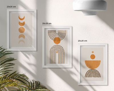 Gallery wall Boho minimalistisch decoratief ontwerp