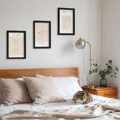 Gallery wall minimalistische posters met vrouwelijke silhouetten